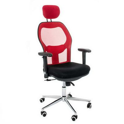 Mesh Manager Chair Red