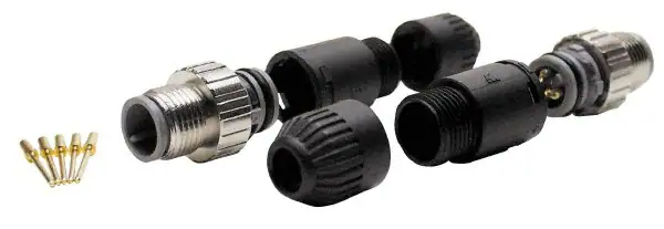 Connector Male Straight 4 Pole