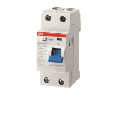 The Residual Current Circuit breaker RCCBs