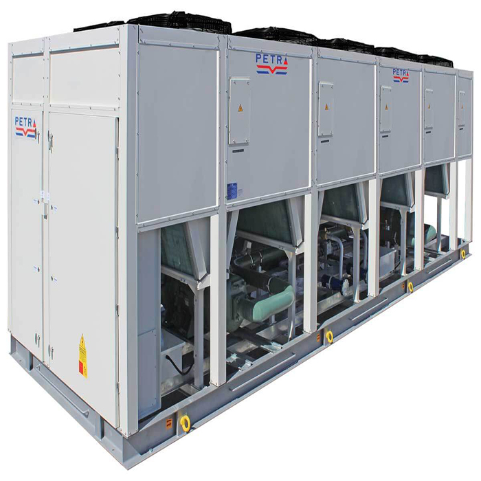 Air Cooled Water Chiller with Screw Compressor.