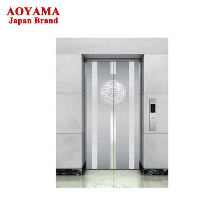 Vvvf Small Machine Room Passenger Lift With Etching Stainless Steel