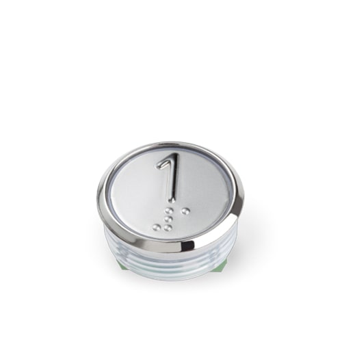 Achille Vandal resistant push button with braille.