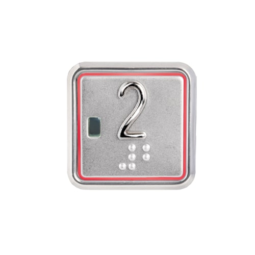 Italo TLM-X ITALO square push button with braille and touch-less sensor.