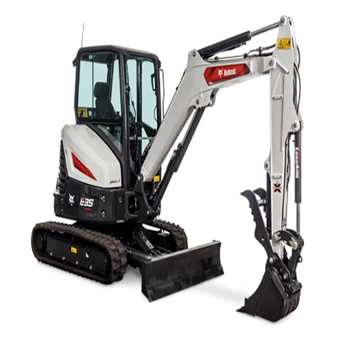 the Bobcat® E35 compact excavator