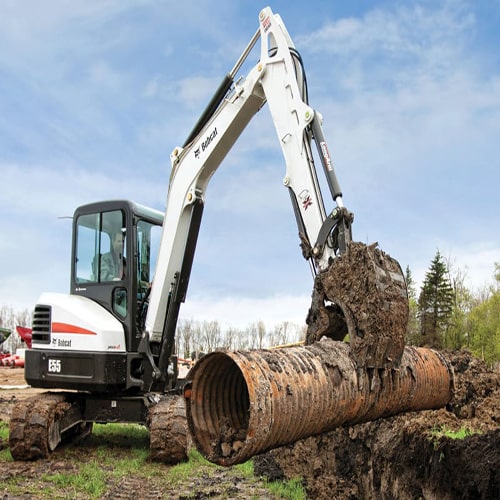 The Bobcat® E55 Compact Excavator