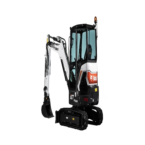 The new Bobcat® conventional tail swing E27 Mini Excavator